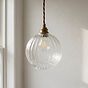 Henley Fluted Glass Globe Pendant Light