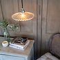 Fluted Fan Glass Pendant Light
