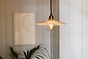 Fluted Fan Glass Pendant Light