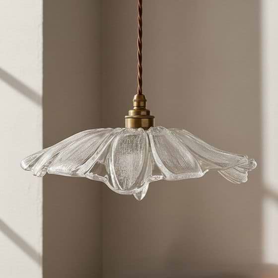 Organic Fleur Glass Pendant Light