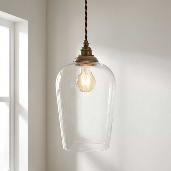 Milton Clear Glass Pendant Light
