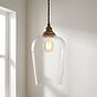 Milton Clear Glass Pendant Light
