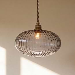 Henley Ellipse Smoked Glass Pendant Light