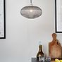 Henley Ellipse Smoked Glass Pendant Light