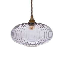 Henley Ellipse Smoked Glass Pendant Light