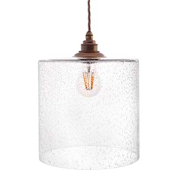  Crackled Glass Pendant Light
