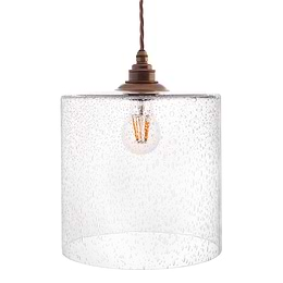  Crackled Glass Pendant Light