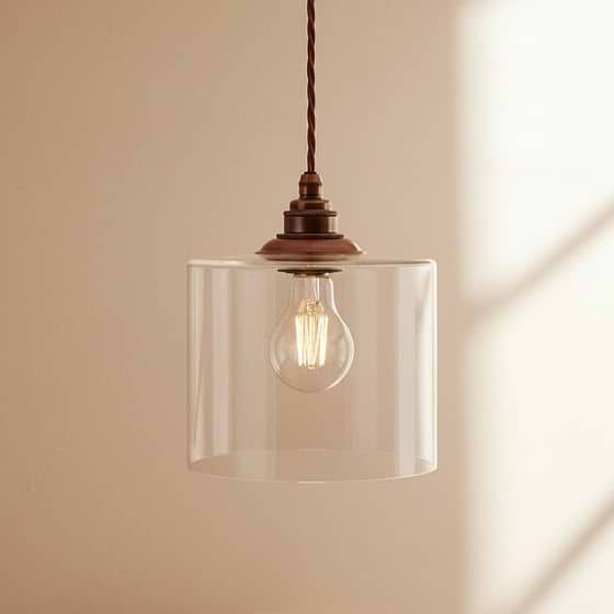 Lowell Petite Clear Glass Pendant Light