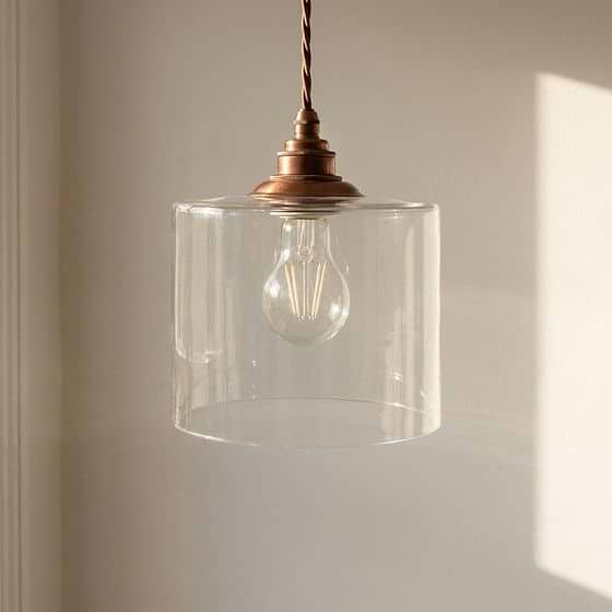 Lowell Petite Clear Glass Pendant Light