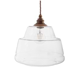  Stepped Glass Pendant Light