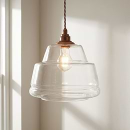  Stepped Glass Pendant Light
