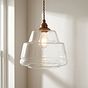 James Step Glass Pendant Light