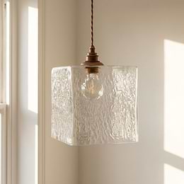  Square Glass Pendant Light
