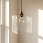 Montagu Dappled Glass Pendant Light