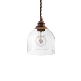  Dome Glass Pendant Light

