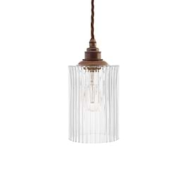  Cylinder Glass Pendant Light