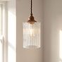 Henley Cylinde Petite Fluted Glass Pendant Light