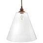 Forster Clear Cone Glass Pendant Light