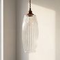 Henley Curve Fluted Glass Pendant Light