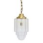 Soho Lighting Glasshouse Lacquered Brass Clear Pendant Light - The Schoolhouse Collection