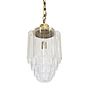 Soho Lighting Glasshouse Lacquered Brass Clear Pendant Light - The Schoolhouse Collection