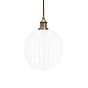 Baltic Fluted Globe Surf White Pendant Light
