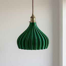 Persian Shallow Emerald Green Pendant Light