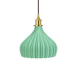 Persian Shallow Soft Sea Green Pendant Light