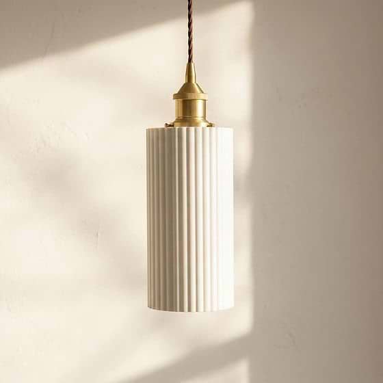 Ionian Ripple Deep Surf White Pendant Light