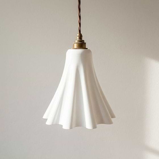 Bluebell Pendant Light in Surf White