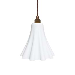 Bluebell Pendant Light in Surf White