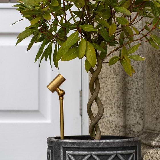 Soho Lighting Chelsea IP68 30cm Solid Brass Spike Light 12V DC 4000K with 2 Metre Cable