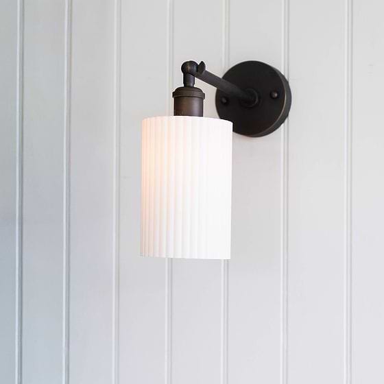 Ionian Ripple Shallow Surf White Wall Light