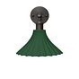 Scallop Fluted Bell Emerald Green Wall Light