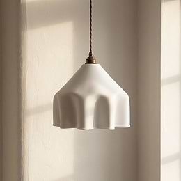 Soft White Grand Drape Pendant Light