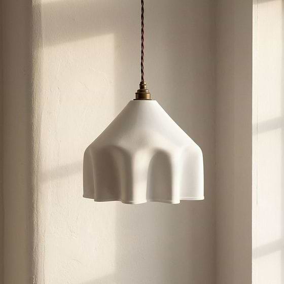 Soft White Grand Drape Pendant Light