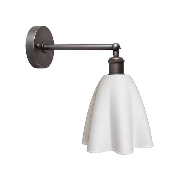 White Recycled Material Wall Light
