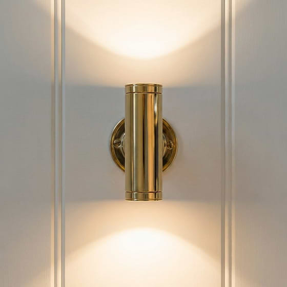 Soho Lighting Chelsea IP68 6W Solid Brass Up & Down Wall Light 12V DC 3000K