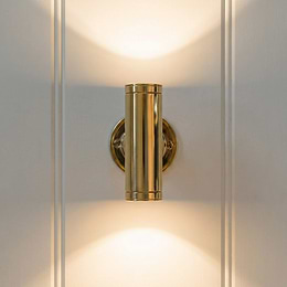 Soho Lighting Chelsea IP68 6W Solid Brass Up & Down Wall Light 12V DC 4000K