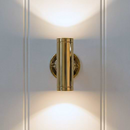 Soho Lighting Chelsea IP68 6W Solid Brass Up & Down Wall Light 12V DC 4000K