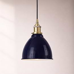 Navy Blue Small Pendant Light