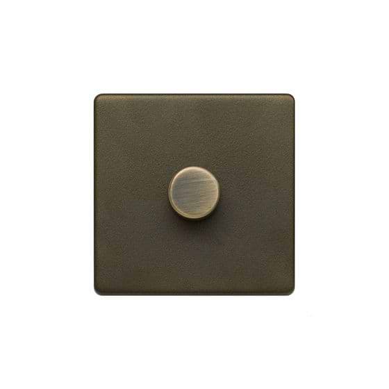 The Eton Collection Bronze 1 Gang 400W LED Dimmer Switch