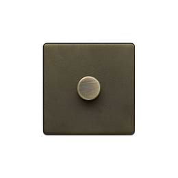 The Eton Collection Bronze 1 Gang 250W LED Multi-Way Dimmer Switch