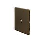 The Eton Collection Bronze 1 Gang TV Aerial Socket Screwless