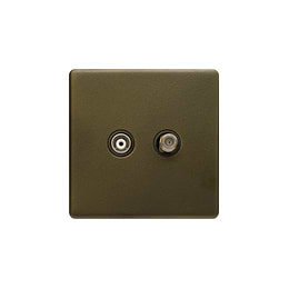 Bronze TV & Satellite Socket