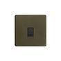 The Eton Collection Bronze 1 Gang Data Socket RJ45 Ethernet Cat5/6 Screwless