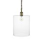 Lowell Grand Clear Cylindrical Glass Pendant Light