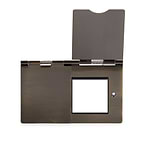 The Charterhouse Collection Antique Brass Black Insert 4 x25mm EM-Euro Module Floor Plate