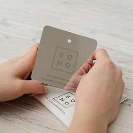 Soho Metal Finish Sample Polished Chrome