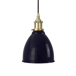 Squid Ink Blue Classic Painted Small Pendant Light